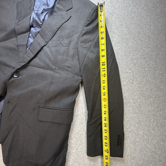 SuitSupply Blazer Mens 56 Napoli Fit Black Pure Wool Super 110s Zignone - Picture 15 of 15